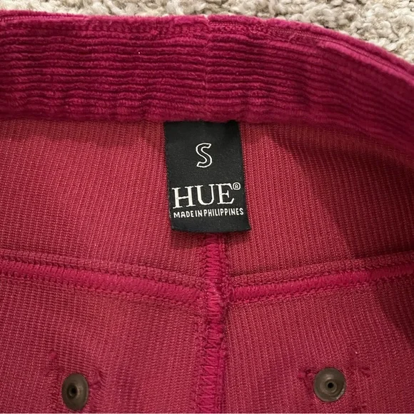 Hue Corduroy Cranberry Leggings - Picture 6 of 7
